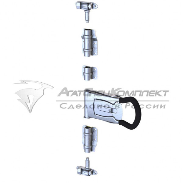 F17.2 Zn Штанговый замок с рукояткой PUSH 2 d22 оцинкованный
