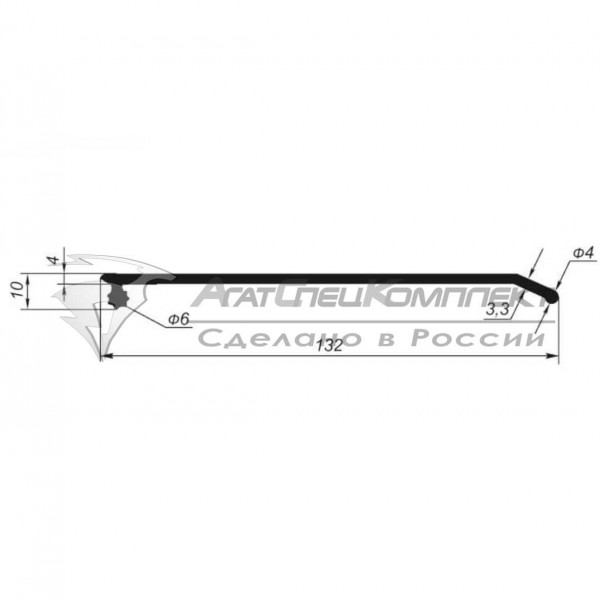 R117 Профиль от налива для сдвижных крыш Edscha