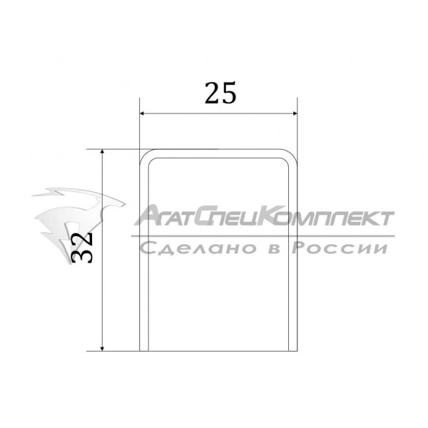 P700 Швеллер 32х25х1,4мм