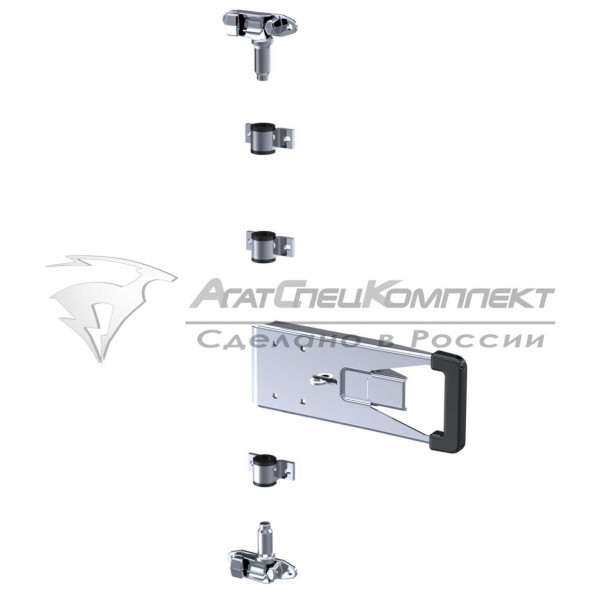 F11.1 SS Штанговый замок с рукояткой PUSH d22 нержавеющая сталь