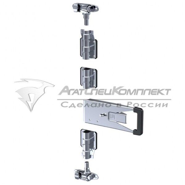 F11.4 SS Штанговый замок с рукояткой PUSH d27 нержавеющая сталь