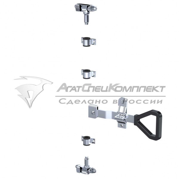 F12.1 SS Штанговый замок с рукояткой Delta d22 нержавеющая сталь