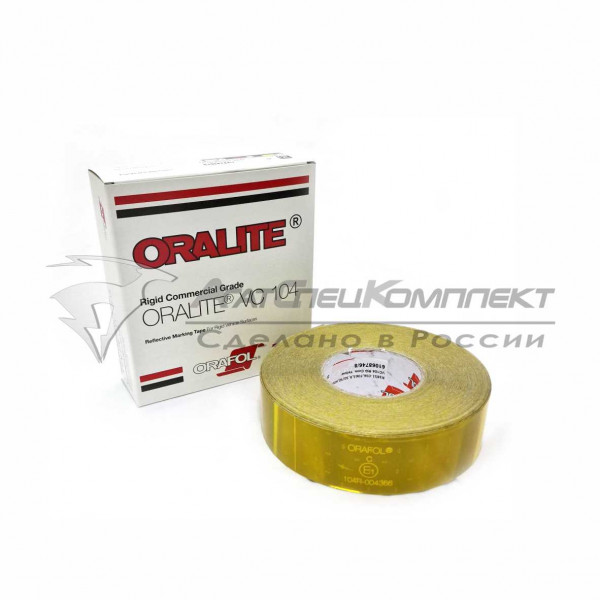 Лента световозвращающая ORAFOL 104 желтая (50м)