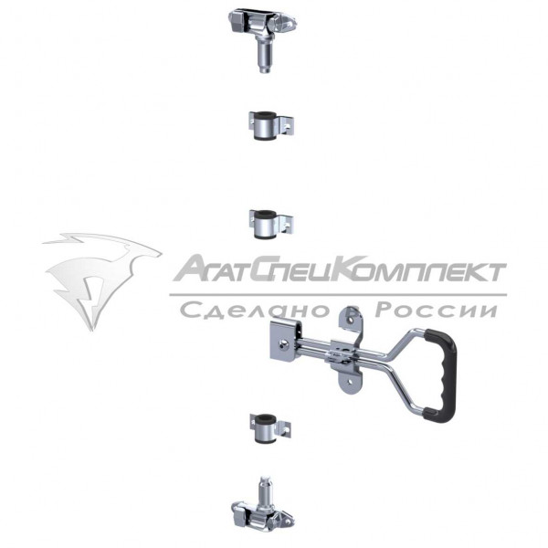 F13.1 SS Штанговый замок с прутковой рукояткой d22 нержавеющая сталь