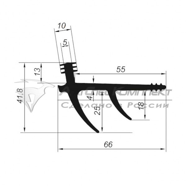 R119 Профиль уплотнительный для контейнера