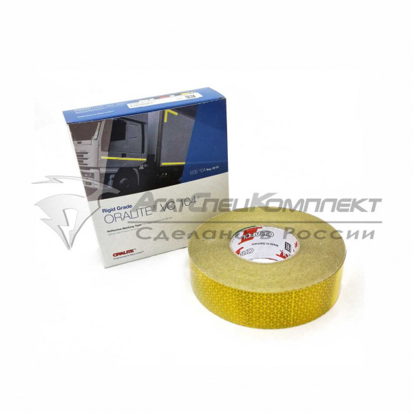 Лента световозвращающая ORAFOL 104+ желтая (50м)