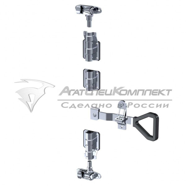 F12.4 SS Штанговый замок с  рукояткой Delta d27 нержавеющая сталь