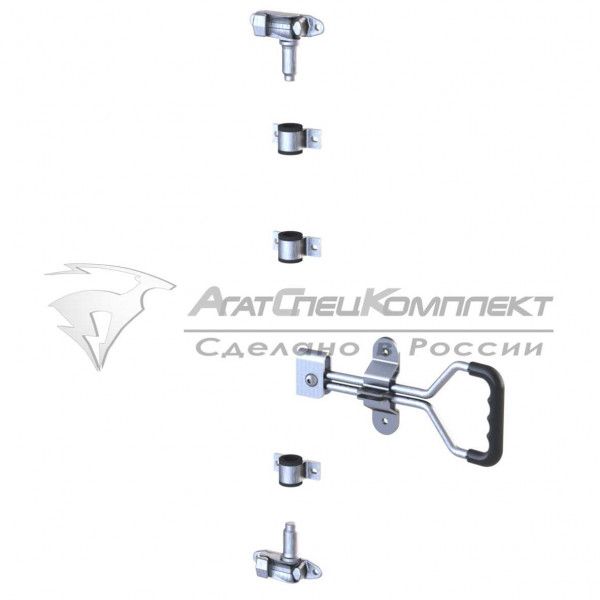 F13.1 Zn Штанговый замок с прутковой рукояткой d22 оцинкованный