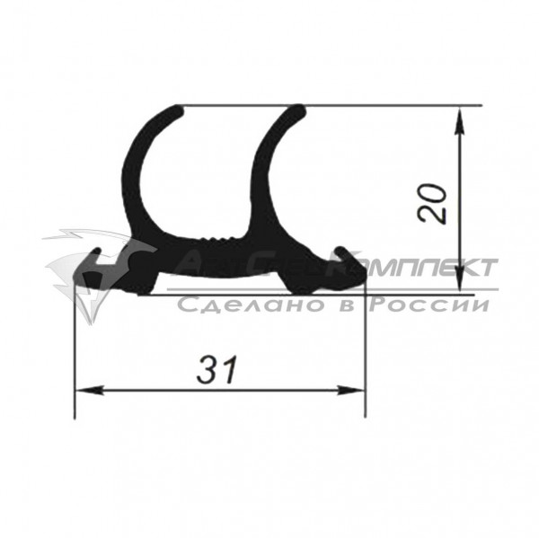 R121 Профиль уплотнительный для контейнера