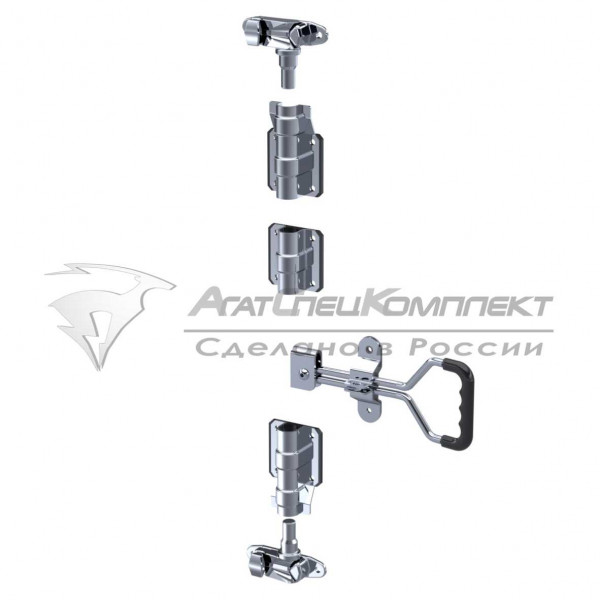 F13.4 SS Штанговый замок с прутковой рукояткой d27 нержавеющая сталь