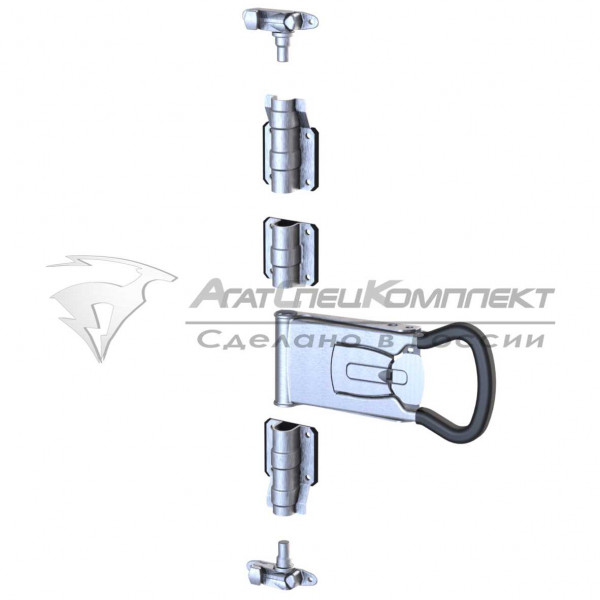 F15.1 Zn Штанговый замок с рукояткой PUSH 2 d27 оцинкованный