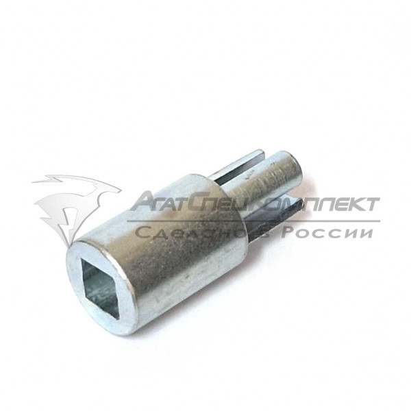 СК07 Переходник для вала натяжения тента, внутренний квадрат, D=27 