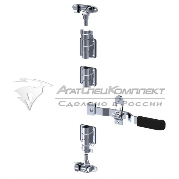 F14.4 SS Штанговый замок с контейнерной рукояткой d27 нержавеющая сталь