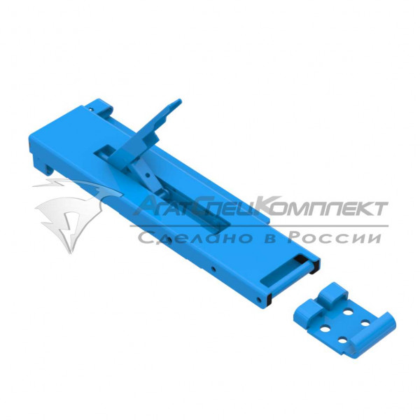 Р114 Бортовая стойка задняя угловая 400мм шириной 120 мм (для алюминиевых бортов) с покраской