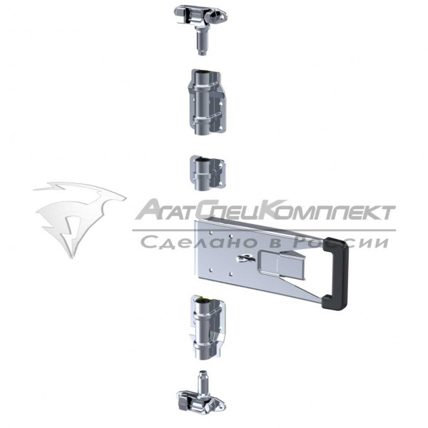 F11.2 SS Штанговый замок с рукояткой PUSH d22 нержавеющая сталь