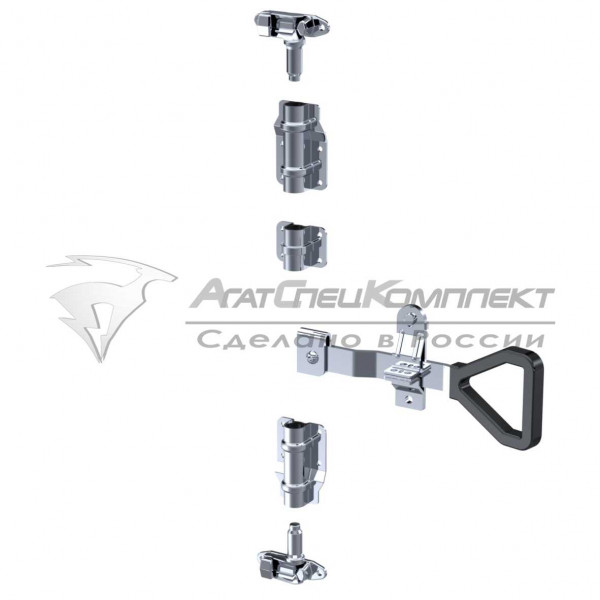 F12.2 SS Штанговый замок с рукояткой Delta d22 нержавеющая сталь