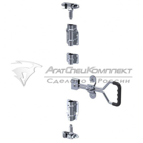 F13.2 SS Штанговый замок с прутковой рукояткой d22 нержавеющая сталь