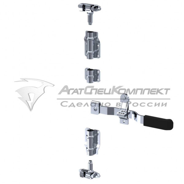 F14.2 SS Штанговый замок с контейнерной рукояткой d22 нержавеющая сталь