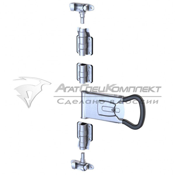 F15.2 Zn Штанговый замок с рукояткой PUSH 2 d27 оцинкованный